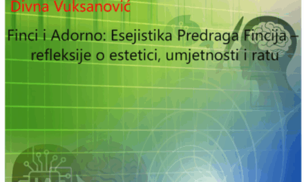 Finci i Adorno: Esejistika Predraga Fincija – refleksije o estetici, umjetnosti i ratu